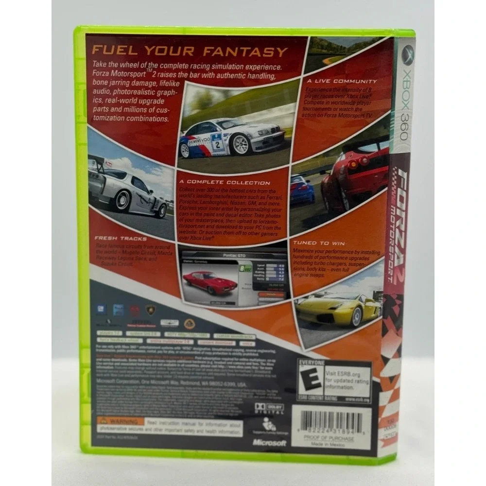 Forza Motorsport 2 - Xbox 360 - W/Manuel - Tested